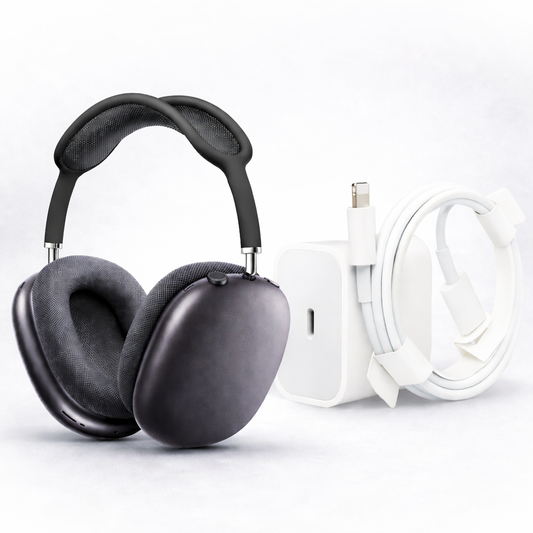 Premium Wireless Headphones + Fast Charger Combo